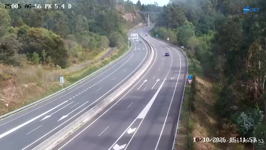 Cámara de tráfico en la AG-56, km 5.4