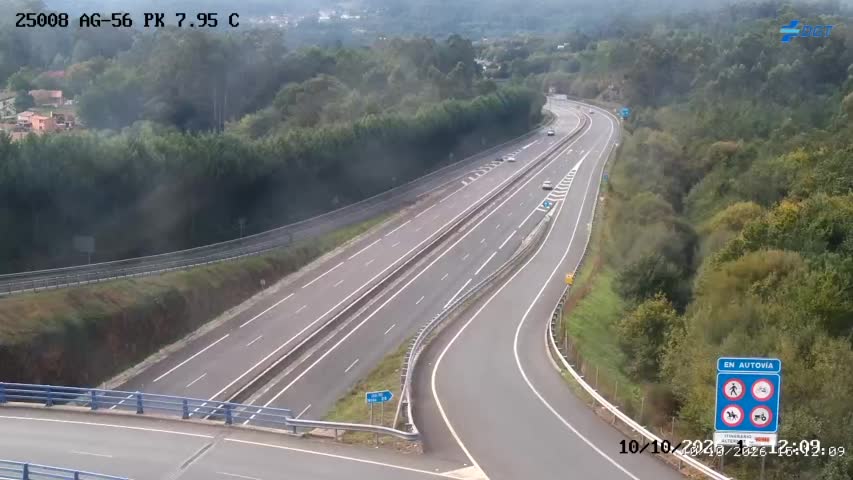 Cámara de tráfico en la AG-56, km 7.95