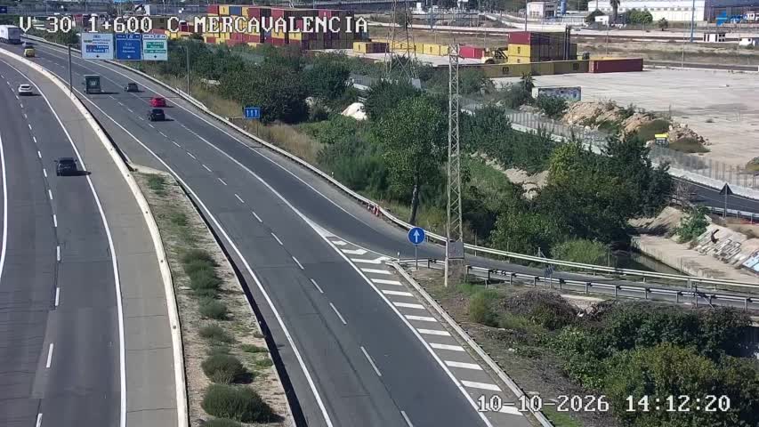 Cámara de tráfico en la V-30, km 1.6