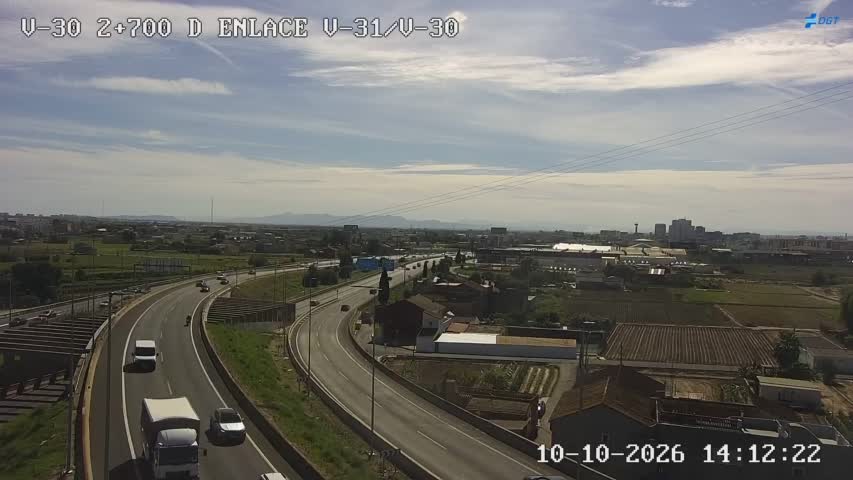Cámara de tráfico en la V-30, km 2.7
