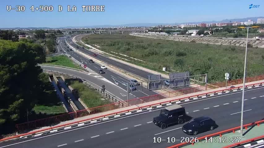 Cámara de tráfico en la V-30, km 4.9