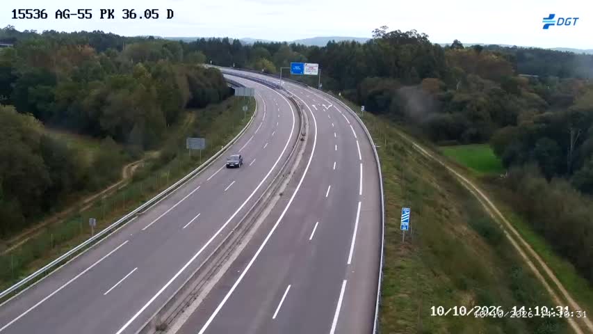 Cámara de tráfico en la AG-55, km 36.05