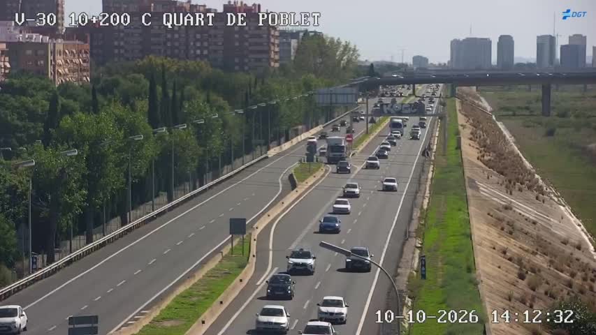Cámara de tráfico en la V-30, km 10.2