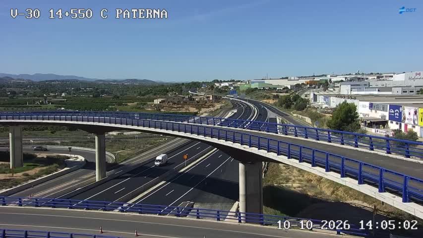 Cámara de tráfico en la V-30, km 14.55