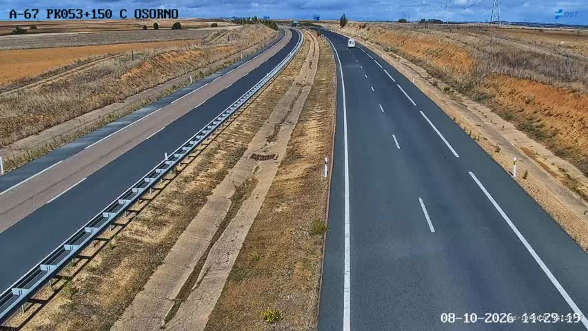 Cámara de tráfico en la A-67, km 53.15