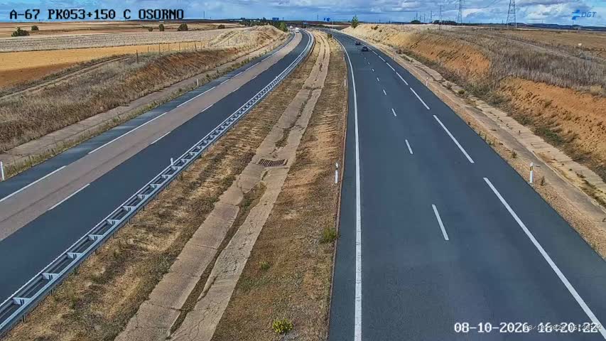 Cámara de tráfico en la A-67, km 53.15