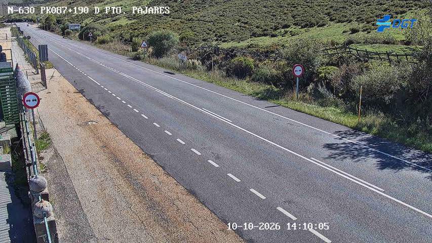 Cámara de tráfico en la N-630, km 87.19