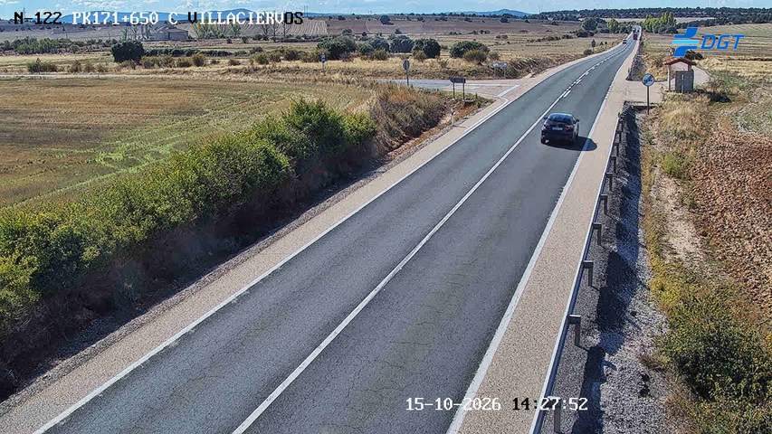 Cámara de tráfico en la N-122, km 171,65, hacia El Burgo De Osma