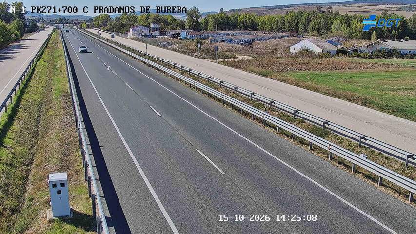 Cámara de tráfico en la N-1, km 271,7, hacia Irún