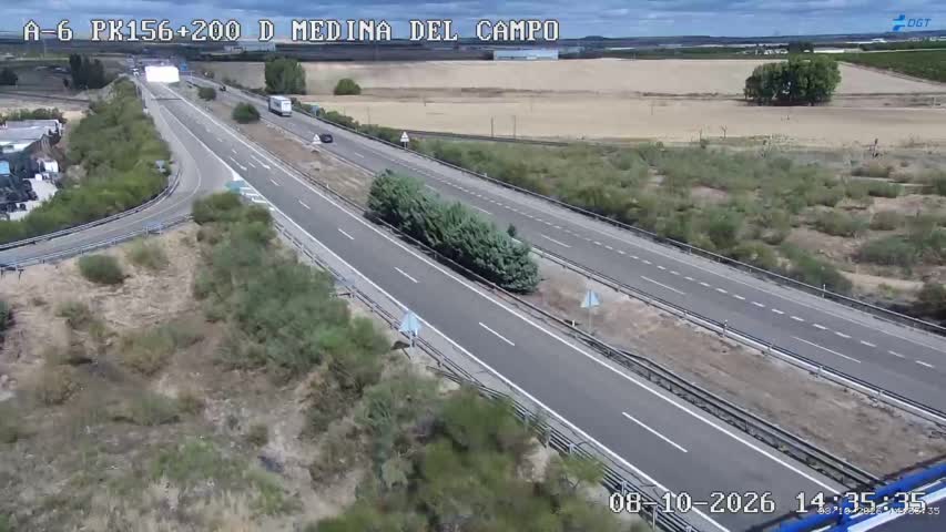 Cámara de tráfico en la A-6, km 156.2