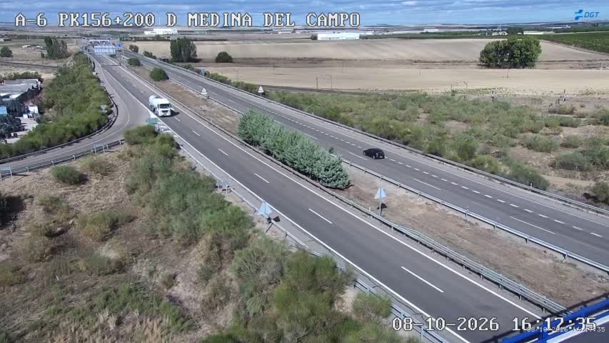 Cámara de tráfico en la A-6, km 156.2