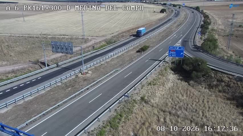 Cámara de tráfico en la A-6, km 161.3