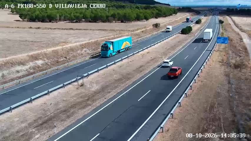 Cámara de tráfico en la A-6, km 188.55