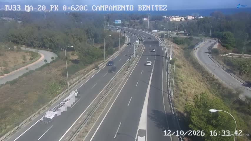 Cámara de tráfico en la MA-20, km 0.62