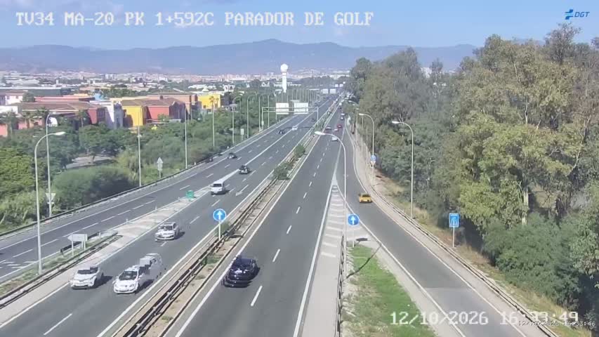 Cámara de tráfico en la MA-20, km 1.592