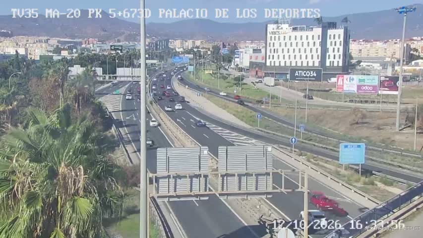 Cámara de tráfico en la MA-20, km 5.673