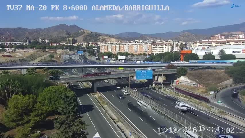 Cámara de tráfico en la MA-20, km 8.6