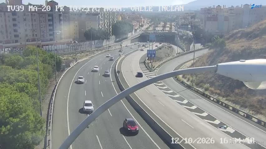 Cámara de tráfico en la MA-20, km 10.217