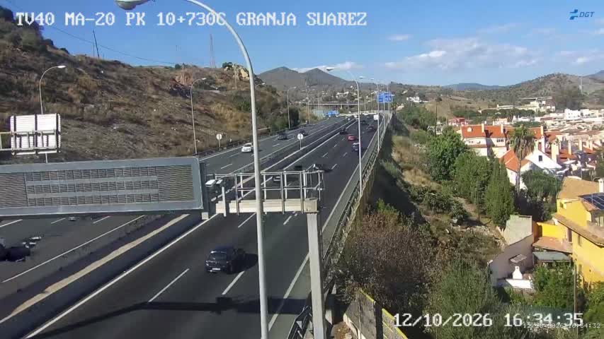 Cámara de tráfico en la MA-20, km 10.73
