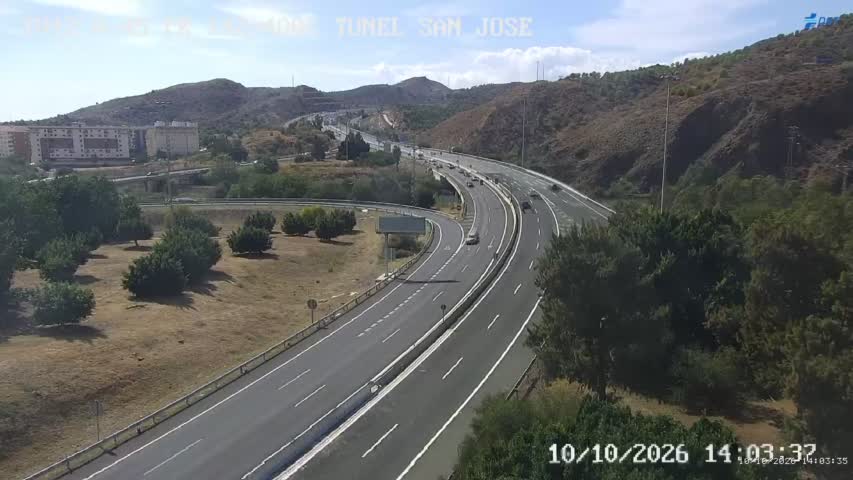 Cámara de tráfico en la A-45, km 142.4