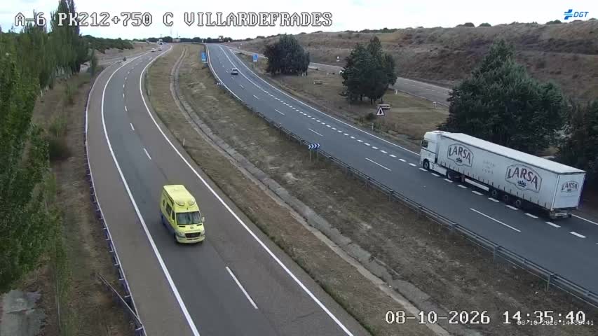 Cámara de tráfico en la A-6, km 212.75