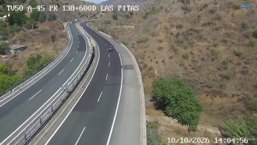 Cámara de tráfico en la A-45, km 138.6