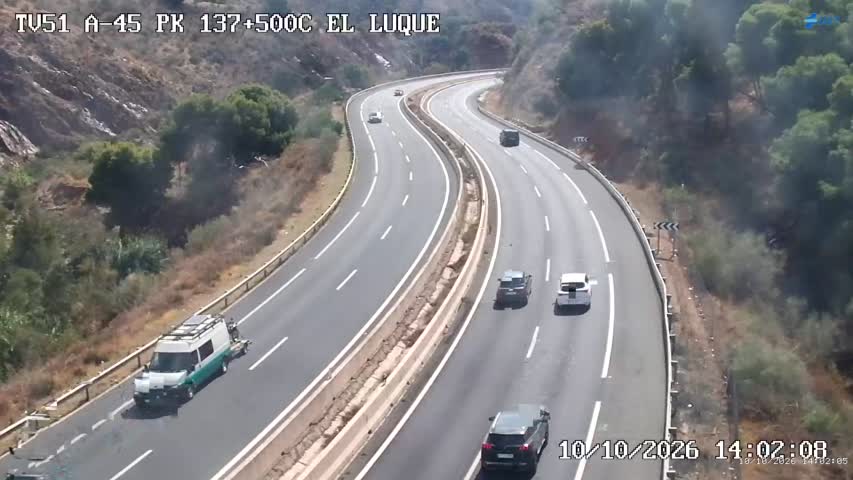 Cámara de tráfico en la A-45, km 137.5