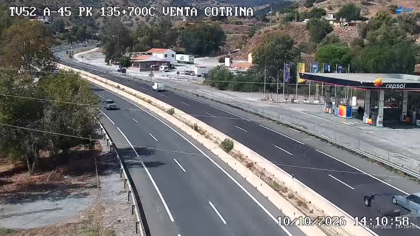 Cámara de tráfico en la A-45, km 135.7