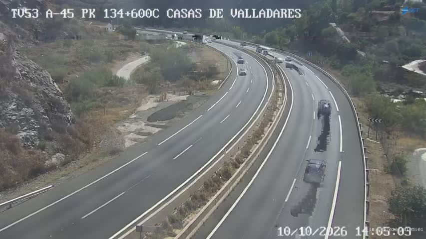 Cámara de tráfico en la A-45, km 134.6