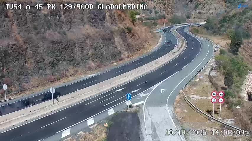 Cámara de tráfico en la A-45, km 129.9