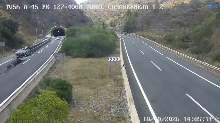 Cámara de tráfico en la A-45, km 127.4