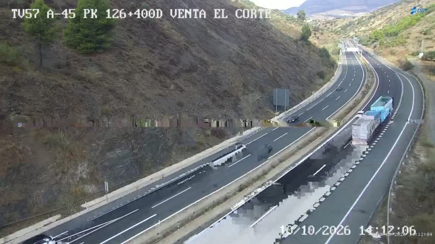 Cámara de tráfico en la A-45, km 126.4