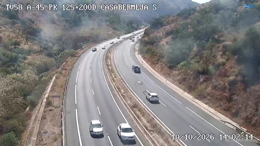 Cámara de tráfico en la A-45, km 125.2
