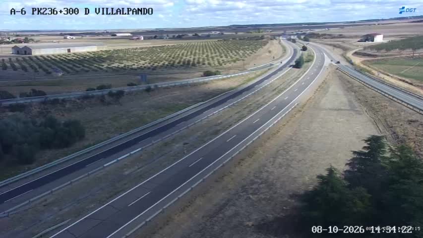 Cámara de tráfico en la A-6, km 236.3