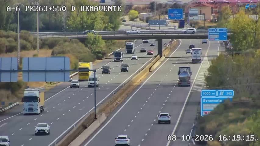 Cámara de tráfico en la A-6, km 263.55