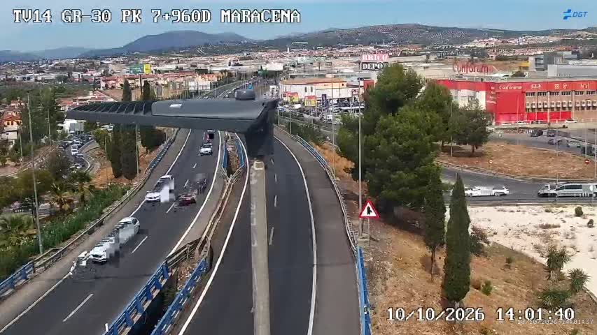 Cámara de tráfico en la GR-30, km 7.96