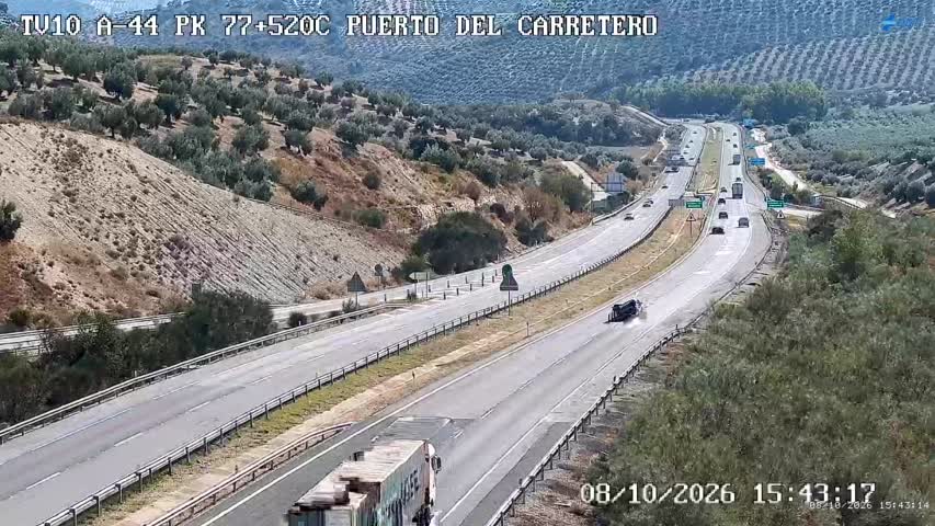 Cámara de tráfico en la A-44, km 77.52