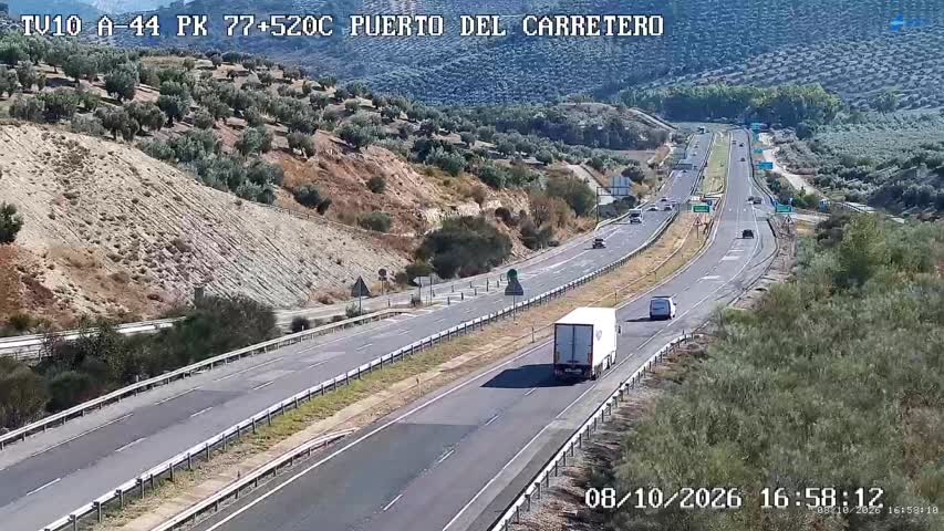 Cámara de tráfico en la A-44, km 77.52