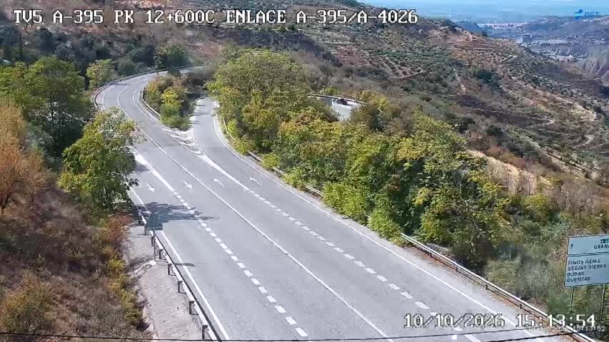 Cámara de tráfico en la A-395, km 12.6