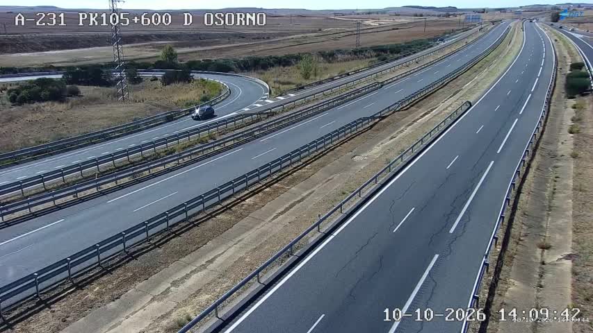 Cámara de tráfico en la A-231, km 105.6