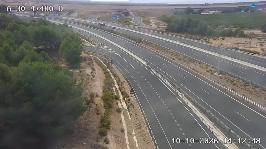 Cámara de tráfico en la A-30, km 4.4