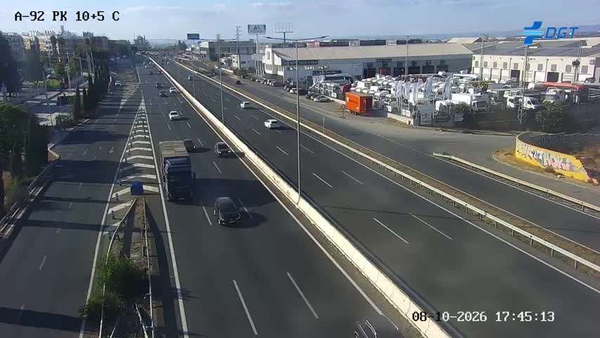 Cámara de tráfico en la A-92, km 10.5