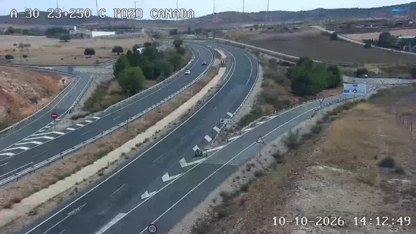 Cámara de tráfico en la A-30, km 23.25