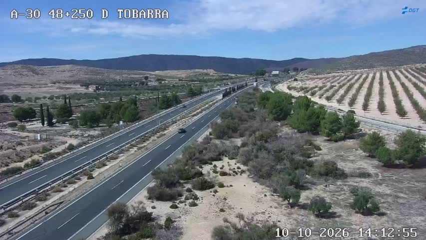 Cámara de tráfico en la A-30, km 48.25