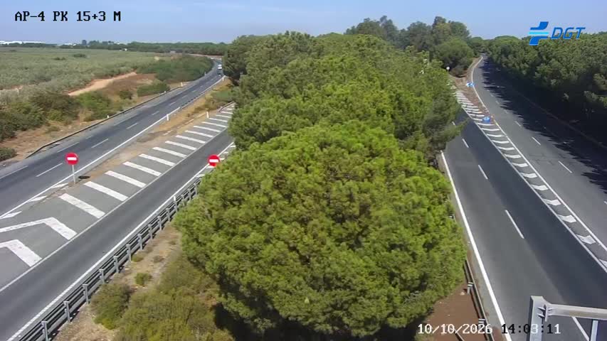 Cámara de tráfico en la AP-4, km 15.3
