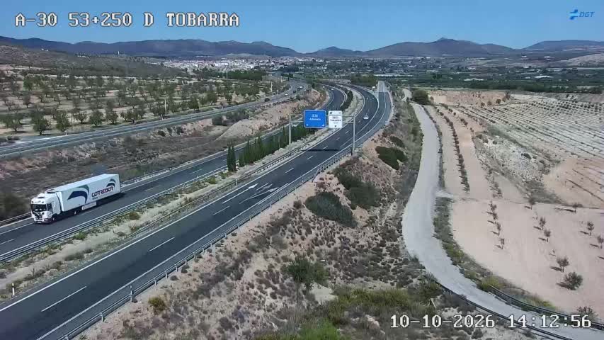 Cámara de tráfico en la A-30, km 53.25