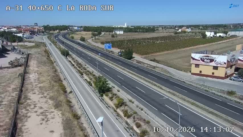 Cámara de tráfico en la A-31, km 40.65