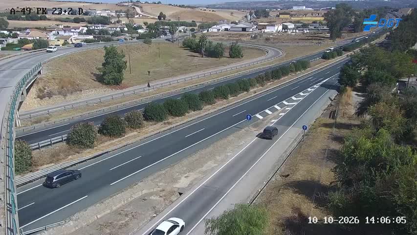 Cámara de tráfico en la A-49, km 23.2