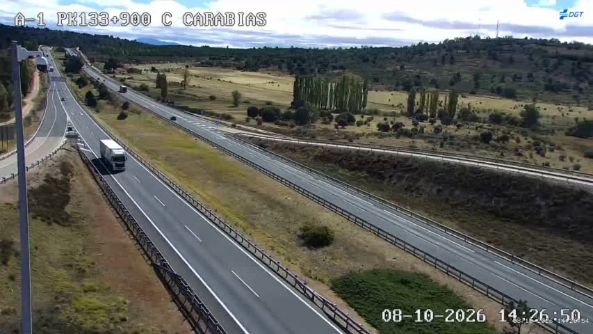 Cámara de tráfico en la A-1, km 133.9