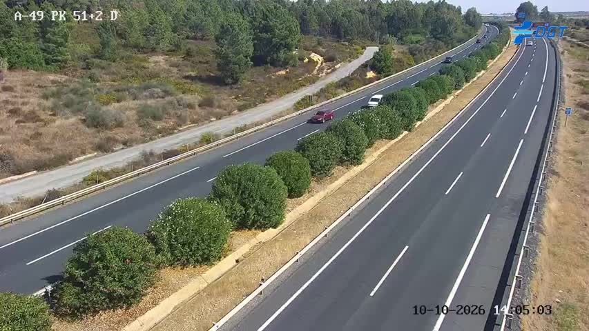 Cámara de tráfico en la A-49, km 51.2